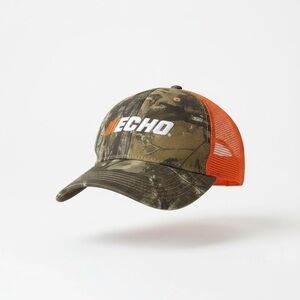Hiphic Camo ECHO Power Tools Adjustable Hook Loop Baseball Hat Hunting Gorpcore